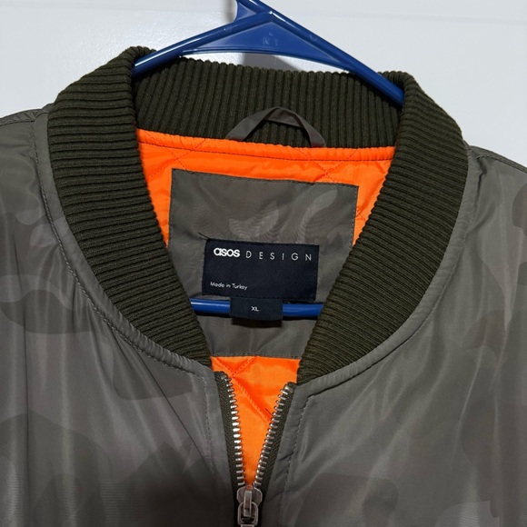 Bomber Jacket with Orange Lining XL - Picture 8 of 8